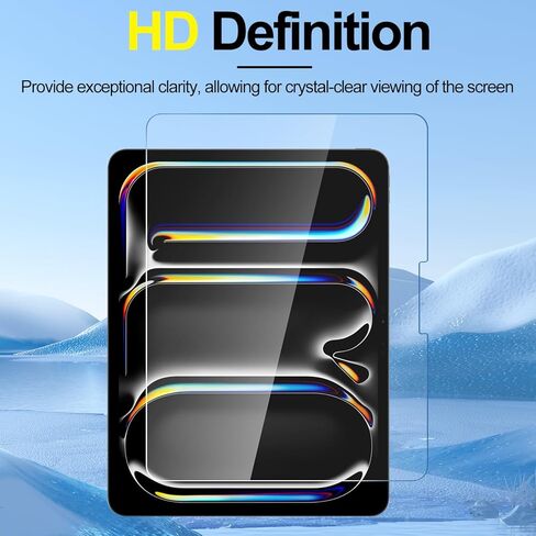 T Tersely [2 Pack Tempered Glass Screen Protector for New iPad Pro 11-Inch (M4 2024, 5th Gen), HD Clear 9H Hardness Screen Guard in Saudi Arabia