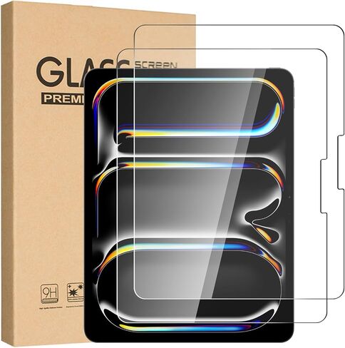 T Tersely [2 Pack Tempered Glass Screen Protector for New iPad Pro 11-Inch (M4 2024, 5th Gen), HD Clear 9H Hardness Screen Guard in Saudi Arabia