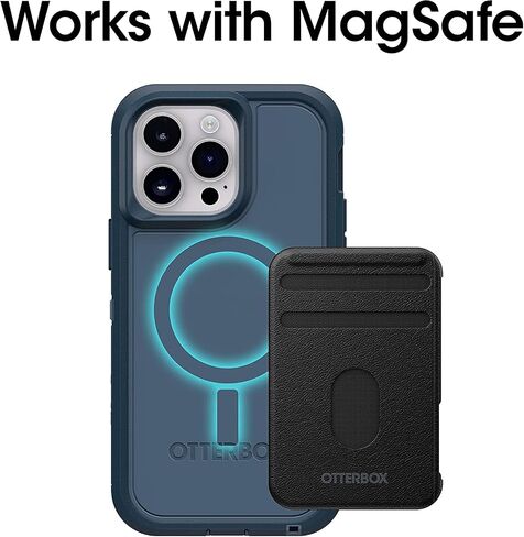حافظة OtterBox Defender XT بدون شاشة مع MagSafe لهاتف iPhone 14 PRO (فقط) عبوة غير مخصصة للبيع بالتجزئة - كريستال أسود - مضادة للميكروبات in Saudi Arabia