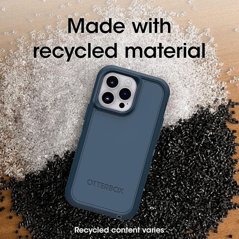 حافظة OtterBox Defender XT بدون شاشة مع MagSafe لهاتف iPhone 14 PRO (فقط) عبوة غير مخصصة للبيع بالتجزئة - كريستال أسود - مضادة للميكروبات in Saudi Arabia