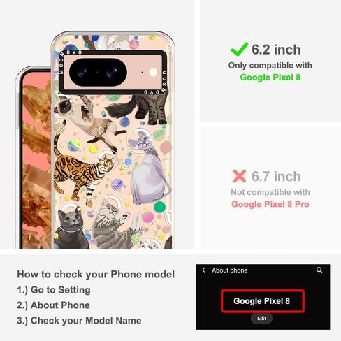 حافظة MOSNOVO لهاتف Google Pixel 9 & Pixel 9 Pro، [حماية من السقوط بدرجة عسكرية 6.6 قدم من Buffertech] [تقنية مضادة للتقشير] تصميم غطاء هاتف ممتص للصدمات من مادة TPU - أرض الديناصورات in Kuwait