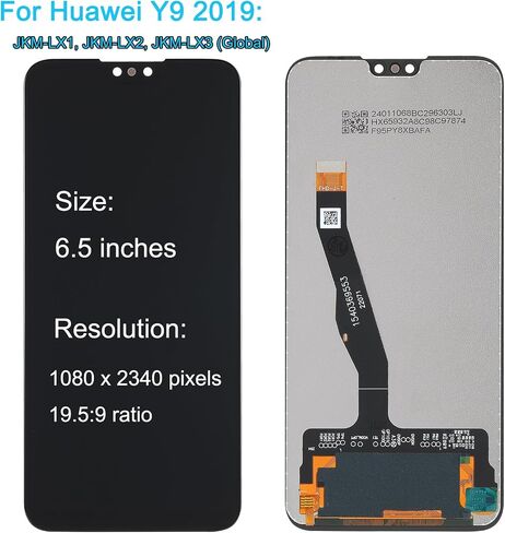 for Huawei Y9 2019 LCD Screen Replacement JKM-LX1, JKM-LX2, JKM-LX3 6.5" Display Assembly LCD Touchscreen Digitizer with Tool Kit in Saudi Arabia