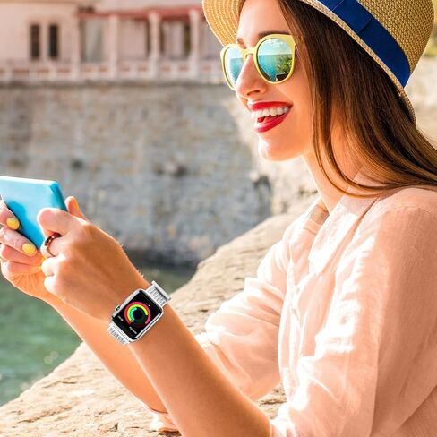 5 عبوات من سوار النايلون الرياضي من ENJINER متوافق مع ساعة Apple 38 مم 40 مم 41 مم 42 مم 44 مم 45 مم 49 مم Ultra 2 iWatch Series 9 8 7 6 SE 5 4 3 2 1، حزام معصم بديل مرن قابل للتمدد للرجال والنساء in Saudi Arabia