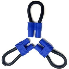3 Pcs Bind Plug Loop Connector Short Circut Battery Jumper Cable with for EC3 Plug Quadcopters Accessories