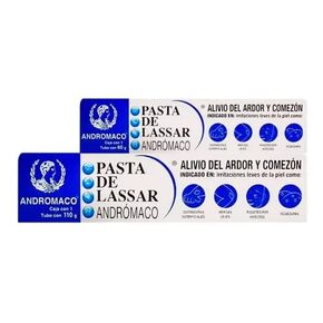 Pasta Lassar Andromaco Pack de 2 tubos 110 g y 60 g, white