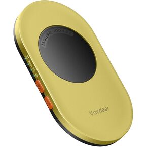 Vaydeer Ultra Slim Mouse Mover, Air 3 Mouse Jiggler with Adjustable Interval Timer, Undetectable & Noiseless, Simulates Realistic Mouse Movement, Driver-Free for Keeping The PC Active (Pear Yellow)