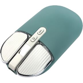 Wireless Bluetooth Mouse 2.4g Dual Mode with USB Receiver Rechargeable Silent 5-Button 2400dpi, Suitable for Computer/Desktop/Pc/Laptop（White）