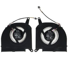 CPU GPU Cooling Fan for Gigabyte Aorus 15G 15P RX7G 2021 Gigabyte Aero 17 XA FNGS FNGT DFSCK22D05883Q DFSCM22716392Q Thickness:9.9mm