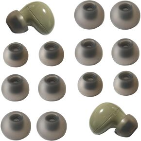 Silicone Ear Tips for Galaxy Buds 2 Dustproof Fine Mesh Replacement Earbuds Tips for Samsung Galaxy Buds2/Galaxy Buds Black