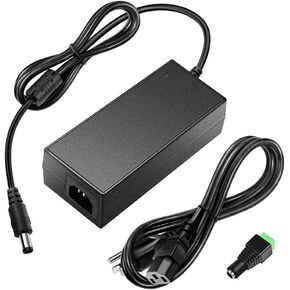SHNITPWR 24V Power Supply 6A 144W AC/DC Adapter 100V~240V AC to DC Converter 24volt 6amp 5.5A 5A 4A 3A Transformer with 5.5x2.5mm Tip for 5050 3528 LED Strip Light 3D Printer CCTV Camera LCD Monitor