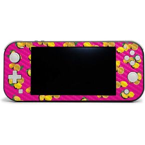 MightySkins Carbon Fiber Skin for Nintendo Switch Lite - Rainbow Pineapples | Protective, Durable Textured Carbon Fiber Finish | Easy to Apply, Remove, and Change Styles | Made in The USA
