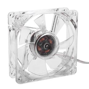 CPU Cooling Fan, 80mm 5V USB Colorful Light Transparent Cooling Fan for PC Computer