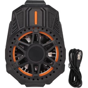 Phone Cooling Fan Mobile Phone Semiconductor Phone Cooler, Gaming Phone Radiator Cooling Fan with Clip, USB Type C Mobile Phone Radiator Heatsink for 2.6-3.5in Width Phone