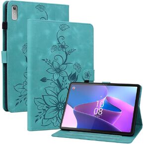 Case for Lenovo Tab M9 TB-310FU 2023, Magnetic Clasp Stand Premium PU Leather Case with Pen Holder for Lenovo Tab M9 Tablet Case, Brown