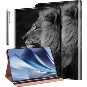 ALILANG for iPad 10.2 inch 9th/8th/7th Generation Case (2021/2020/2019), iPad Air 3rd Generation 10.5" 2019/iPad Pro 10.5" 2017 with Stylus, Folding for iPad 9th Generation Case-Two Lion