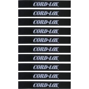 Closed-Loop Series Cable Ties - Reusable Cable Straps for A/V, Musicians, Stage and Industrial Uses, Cable Organizer for Electric Cables, Fabricated in USA (Red, 12 x 1.5 inch, 10 pack)