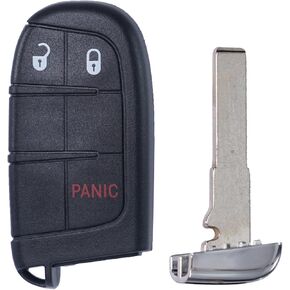 Keyless Entry Remote Control Key Fob Replacement Fits for Jeep Compass 2017 2018 2019 2020 2021 2022 2023 2024 Jeep Proximity Smart Remote Tombstone Type M3N40821302 M3N-40821302 68250335AB
