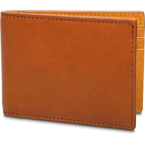 Bosca Italo Contrast Italia Small Bifold Wallet Ocean w/Tan