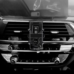 Car Phone Holder, Compatible with 2011-2017 BMW X3 X4 F25 F26, Plastic and Aluminum Alloy Material, 4-7 Inch Smartphones, Wall Mount