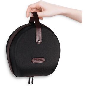 Aune AuNest, Hard Travel Carrying Case for AR5000 Wired Headphones, Case Only, Dark grey + burgundy