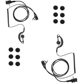 VX-261 Earpiece Headset with MIC PTT for Motorola Vertex Standard Radio EVX-261 VX-231 EVX-531 EVX-534 VX-180 VX-298 VX-350 VX-351 Walkie Tlakie Two Way Radio with G Shape,2 Pack