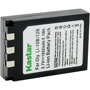 Kastar Li-10B Battery 3-Pack Replacement for Olympus Li-10B Li-12B Battery, Olympus Li-10C Li-10CN Charger, Olympus Camedia X-500 IR-500 FE-200 Camera