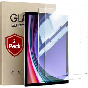 JUQITECH 2 Pack Screen Protector for Samsung Galaxy Tab S9 FE 10.9 Inch S9 S8 S7 11 Inch, 9H Hardness HD Clear Screen Tempered Glass Film for Tab 10.9" 11" (2023/2022/2020)
