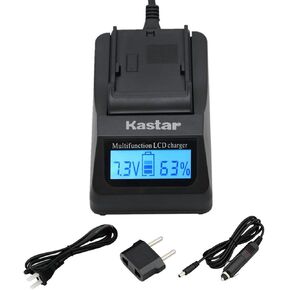 Kastar Ultra Fast Charger(3X faster) Kit for Canon BP-727, BP-718, BP-709, CG-700 and Canon VIXIA HF M50, HF M52, HF M500, HF R30, HF R32, HF R40, HF R42, HF R50, HF R52, HF R60, HF R62, HF R300, HF R400, HF R500, HF R600 Cameras [Over 3x faster than a no