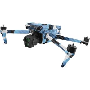 MightySkins Carbon Fiber Skin Compatible with DJI Air 3 - Sky Camouflage | Protective, Durable Textured Carbon Fiber Finish | Easy to Apply