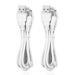 Smays Charger for HelloBaby HB66, HB50, HB6550, HB30 Baby Camera Monitor K05S050100U, 2-Pack Power Cord 5 ft