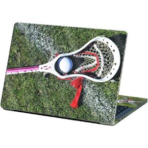 MightySkins Glossy Glitter Skin Compatible with Apple MacBook Pro 13" M2 (2022) - Lacrosse Ball | Protective, Durable High-Gloss Glitter Finish | Easy to Apply and Change Styles | Made in The USA