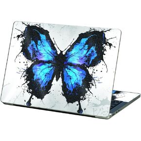 MightySkins Glossy Glitter Skin Compatible with Apple MacBook Pro 13" M2 (2022) - Butterfly Splash | Protective, Durable High-Gloss Glitter Finish | Easy to Apply and Change Styles | Made in The USA