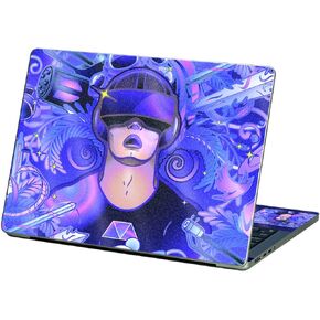 MightySkins Glossy Glitter Skin Compatible with Apple MacBook Pro 13" M2 (2022) - VR Dream | Protective, Durable High-Gloss Glitter Finish | Easy to Apply, Remove, and Change Styles | Made in The USA