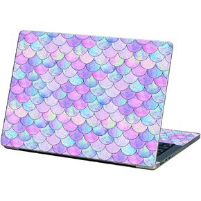 MightySkins Glossy Glitter Skin Compatible with Apple MacBook Pro 13" M2 (2022) - Mermaid Scales | Protective, Durable High-Gloss Glitter Finish | Easy to Apply and Change Styles | Made in The USA