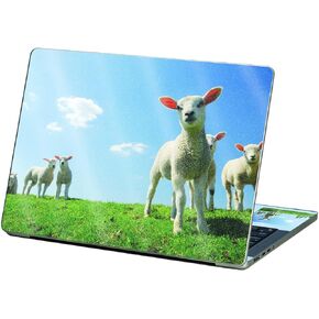 MightySkins Glossy Glitter Skin Compatible with Apple MacBook Pro 13" M2 (2022) - Lambs | Protective, Durable High-Gloss Glitter Finish | Easy to Apply, Remove, and Change Styles | Made in The USA