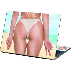 MightySkins Glossy Glitter Skin Compatible with Apple MacBook Pro 13" M2 (2022) - Beach Ready | Protective, Durable High-Gloss Glitter Finish | Easy to Apply and Change Styles | Made in The USA