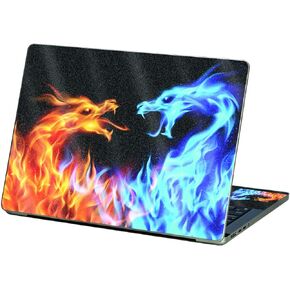 MightySkins Glossy Glitter Skin Compatible with Apple MacBook Pro 13" M2 (2022) - Dueling Dragons | Protective Durable High-Gloss Glitter Finish | Easy to Apply and Change Styles | Made in The USA