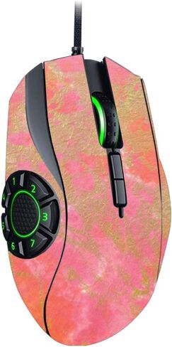 MightySkins Skin Compatible with Razer Naga Hex V2 Gaming Mouse - Black Marble | Protective, Durable, and Unique Vinyl Decal wrap Cover | Easy to Apply, Remove, and Change Styles | Made in The USA in Saudi Arabia