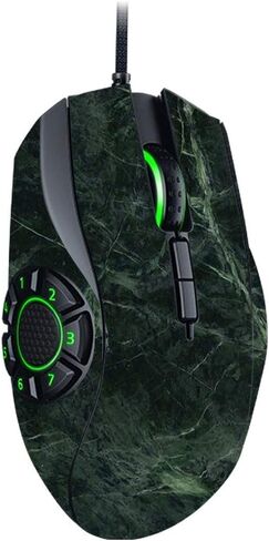 MightySkins Skin Compatible with Razer Naga Hex V2 Gaming Mouse - Black Marble | Protective, Durable, and Unique Vinyl Decal wrap Cover | Easy to Apply, Remove, and Change Styles | Made in The USA in Saudi Arabia
