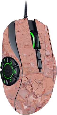 MightySkins Skin Compatible with Razer Naga Hex V2 Gaming Mouse - Black Marble | Protective, Durable, and Unique Vinyl Decal wrap Cover | Easy to Apply, Remove, and Change Styles | Made in The USA in Saudi Arabia