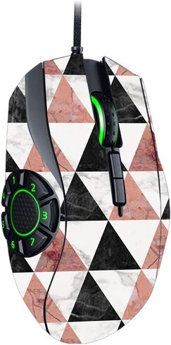 MightySkins Skin Compatible with Razer Naga Hex V2 Gaming Mouse - Black Marble | Protective, Durable, and Unique Vinyl Decal wrap Cover | Easy to Apply, Remove, and Change Styles | Made in The USA in Saudi Arabia
