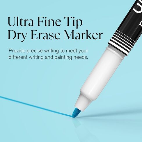 MaxGear Dry Erase Markers, Ultra Fine Dry Erase Markers, Ultra Fine Tip Dry Erase Markers, Extra Ultra Fine Point Dry Erase Markers, Ultra Fine Tip Markers, Color Dry Erase Markers for Office, 8 Count in Saudi Arabia