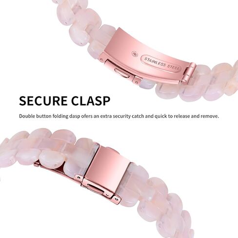 Resin Watch Band Compatible with Fitbit Inspire 3, Lightweight Adjustable Fashion Bracelet Wristband Replacement for Women Men with Stainless Metal Buckle in Saudi Arabia