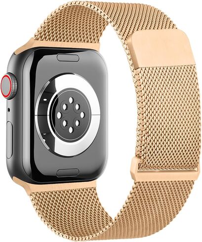 Compatible with Apple Watch Bands Series 10 46mm 42mm / Series 9 8 7 41mm 45mm / Series 6 5 4 SE2 SE 40mm 44mm / Series 3 38mm 42mm / Ultra 49mm Stainless Steel Mesh Metal Band for iWatch Bands in Kuwait