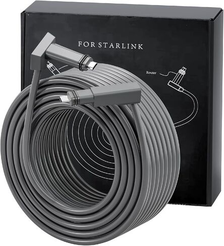 Starlink Replacement Cable 150ft for Starlink Satellite Gen 2- High-Speed Replacement & Extension Cable , Compatible with Starlink V2 Satellite Internet, Durable & Weatherproof, Starlink Accessories in Saudi Arabia