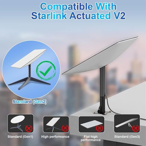 Starlink Replacement Cable 150ft for Starlink Satellite Gen 2- High-Speed Replacement & Extension Cable , Compatible with Starlink V2 Satellite Internet, Durable & Weatherproof, Starlink Accessories in Saudi Arabia