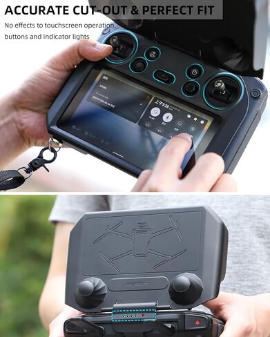 واقي شاشة RC وغطاء مظلة من الشمس 2 في 1 لملحقات الطائرة بدون طيار Dji RC PRO Sun Hood in Kuwait