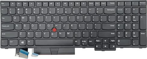 لوحة مفاتيح بديلة لجهاز Lenovo Thinkpad E590 E580 E585 T590 P15S P52 P72 P53 P73 & T15 Gen 1 Series Laptop، Lenovo Thinkpad P52 P52 لوحة مفاتيح بدون تخطيط أمريكي بإضاءة خلفية in Kuwait