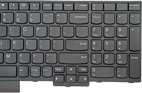 لوحة مفاتيح بديلة لجهاز Lenovo Thinkpad E590 E580 E585 T590 P15S P52 P72 P53 P73 & T15 Gen 1 Series Laptop، Lenovo Thinkpad P52 P52 لوحة مفاتيح بدون تخطيط أمريكي بإضاءة خلفية in Kuwait