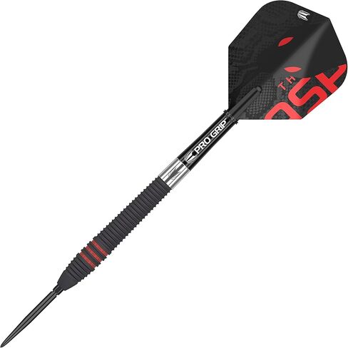 مجموعة سهام الهدف Nathan Aspinall The Asp Black 80% Tungsten Swiss Point Steel Tip Darts in Kuwait